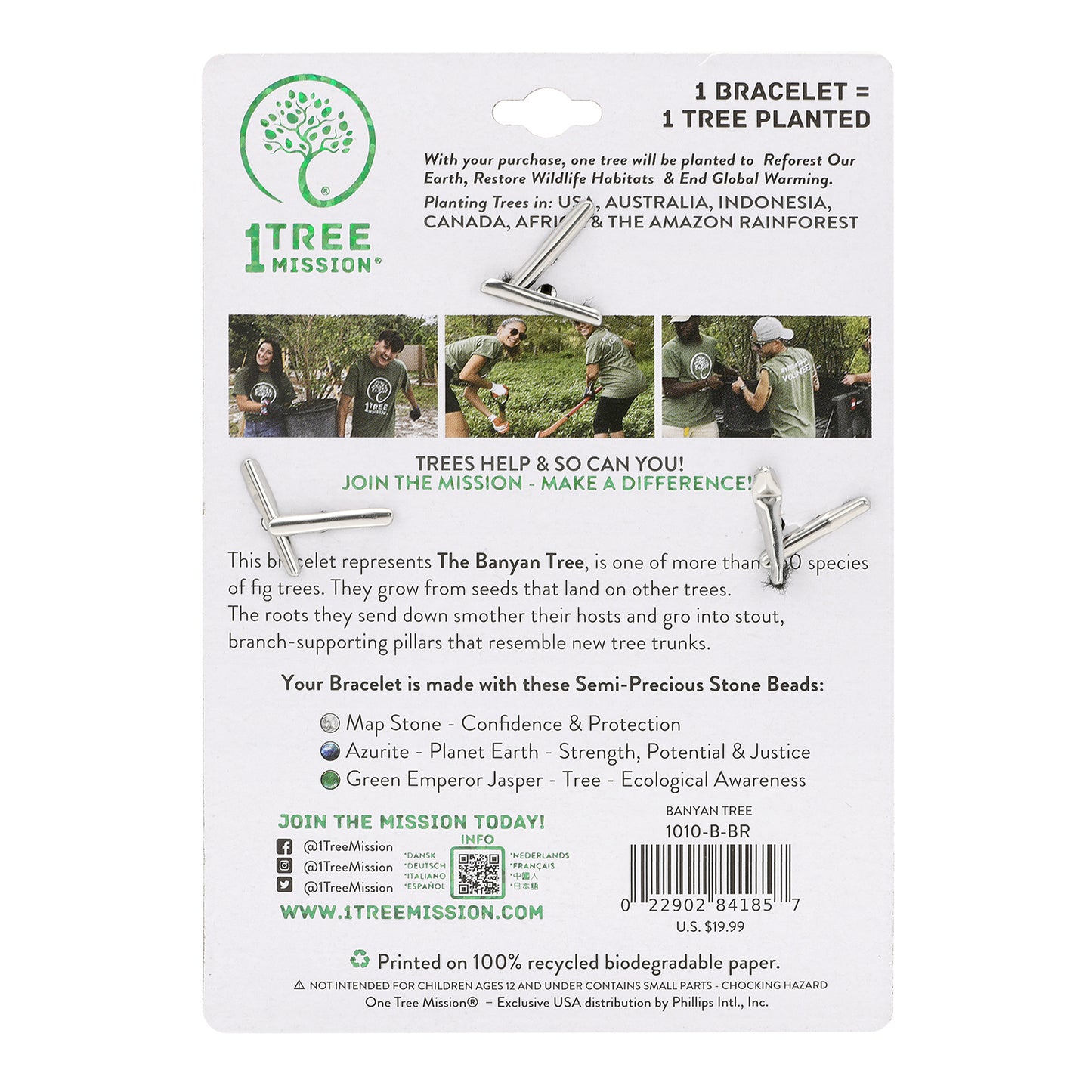 Banyan Tree Bracelet - 1 Tree Mission®