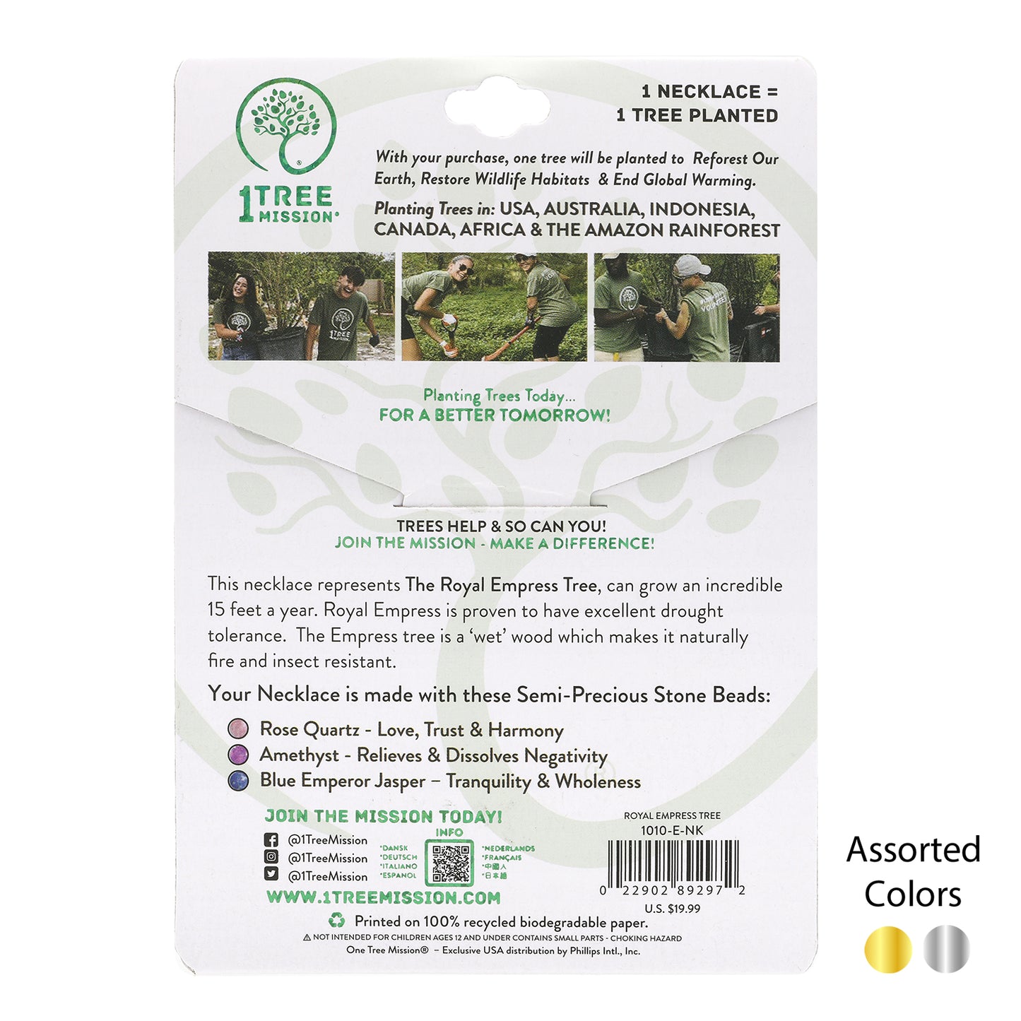 Royal Empress Tree Necklace - 1 Tree Mission®