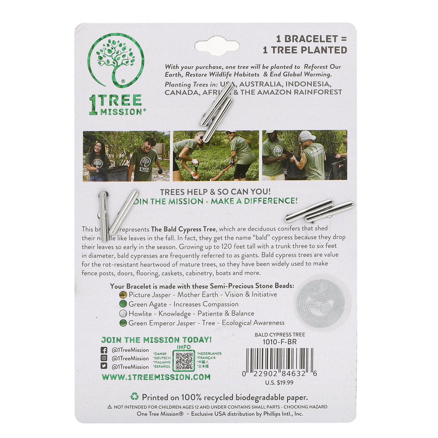 Bald Cypress Tree Bracelet - 1 Tree Mission®