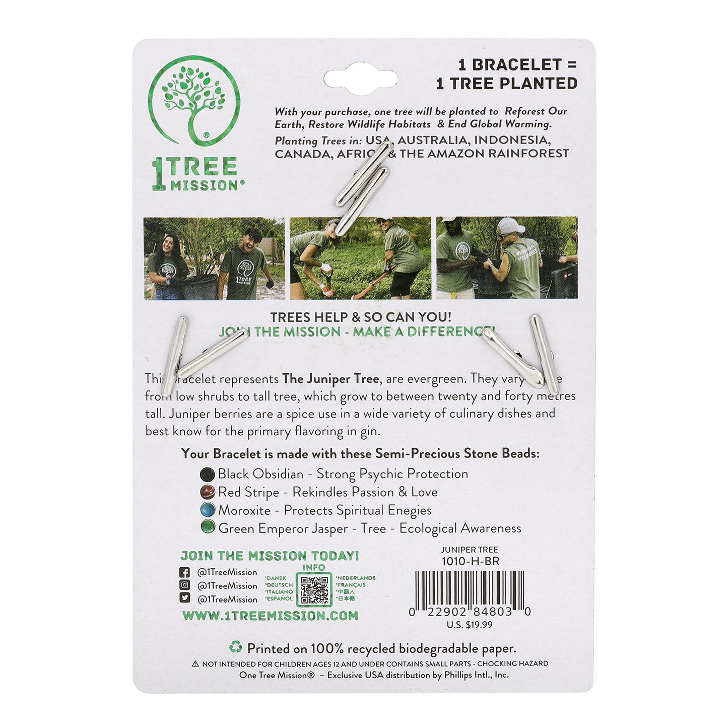 Juniper Tree Bracelet - 1 Tree Mission®