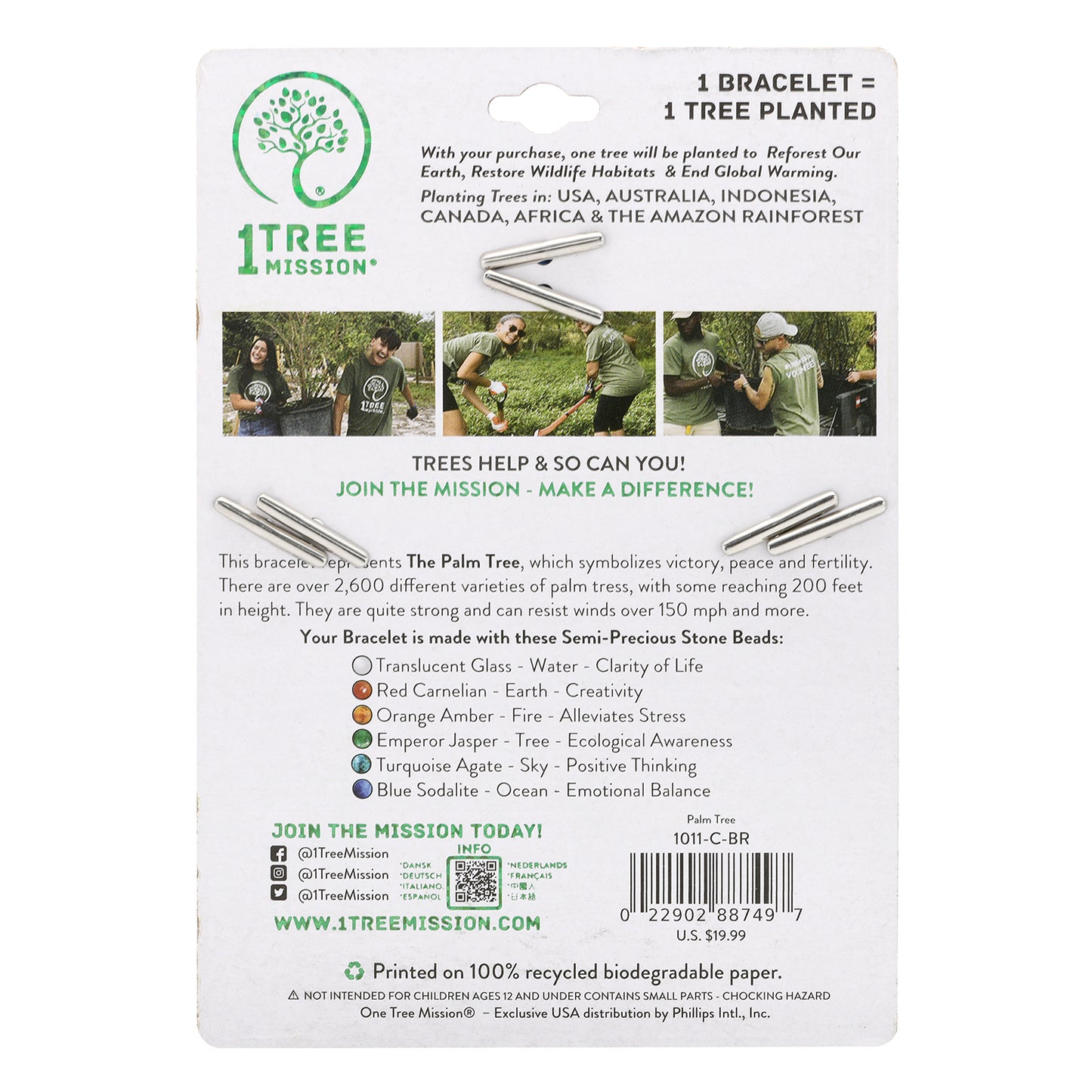 Palm Tree Bracelet - 1 Tree Mission®