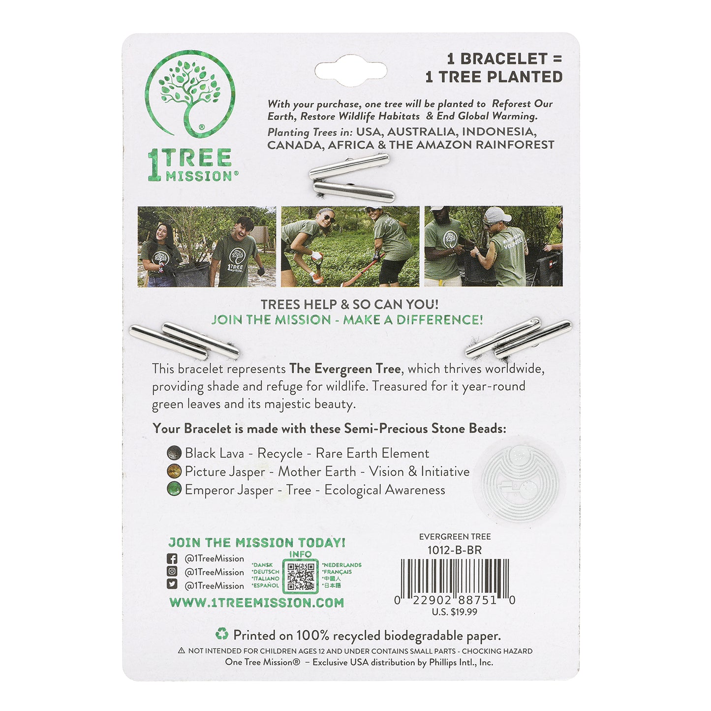 Evergreen Tree Bracelet - 1 Tree Mission®