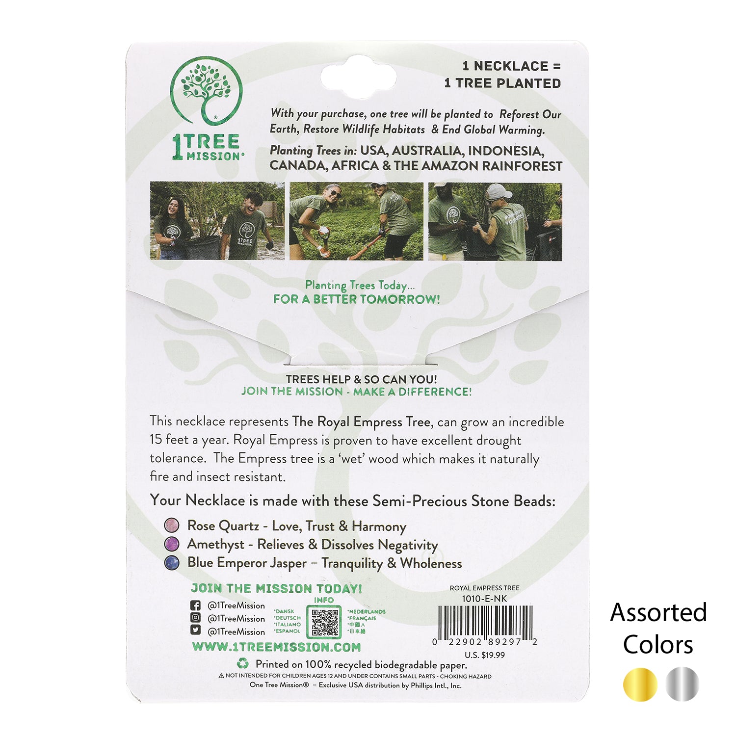 Royal Empress Tree Necklace - 1 Tree Mission®