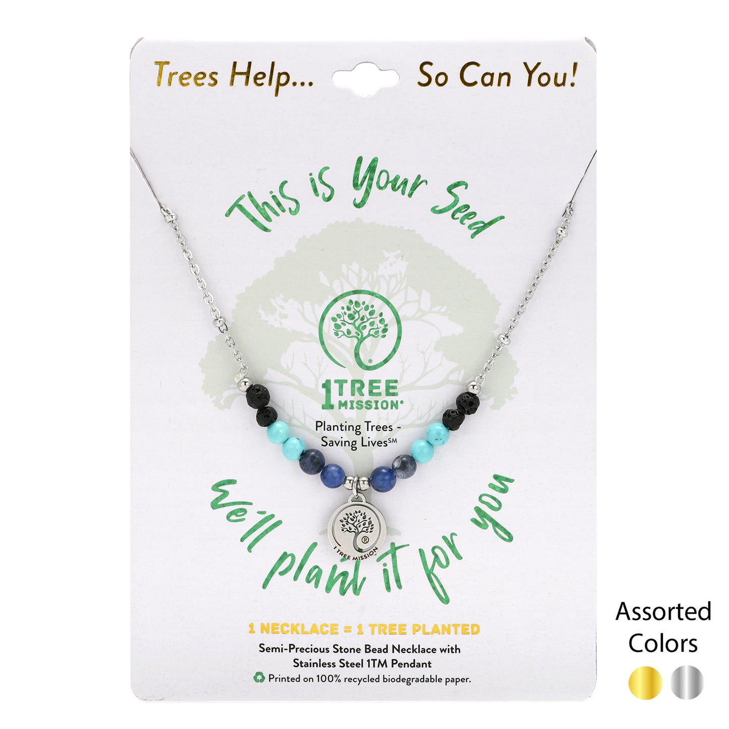 Black Walnut Tree Necklace - 1 Tree Mission®