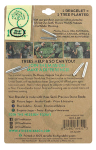 1 TREE MISSION® MULTI-STRAND BRACELET WITH TUBES (HONEY MESQUITE TREE)